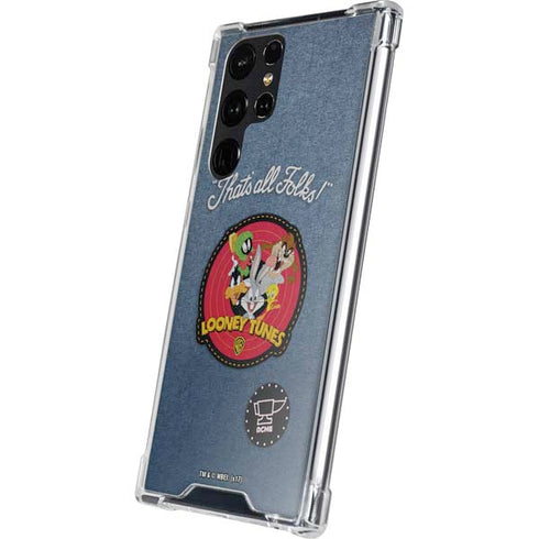 Looney Tunes Thats All Folks Patch Galaxy S24 Ultra Clear Case