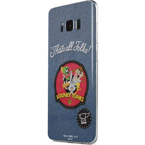 Looney Tunes Thats All Folks Patch Galaxy S8 Plus Skin