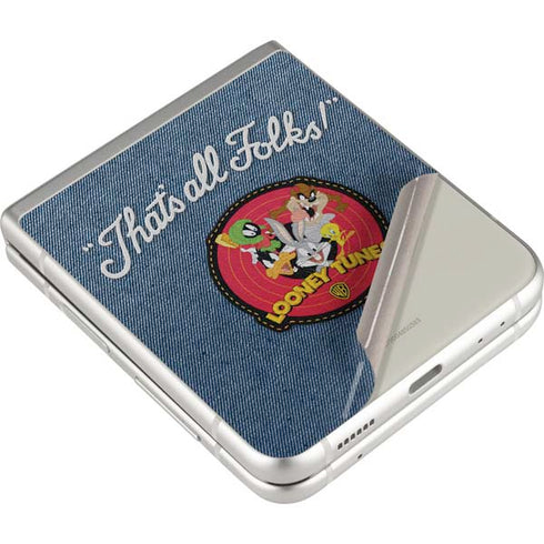 Looney Tunes Thats All Folks Patch Galaxy Z Flip3 5G Skin