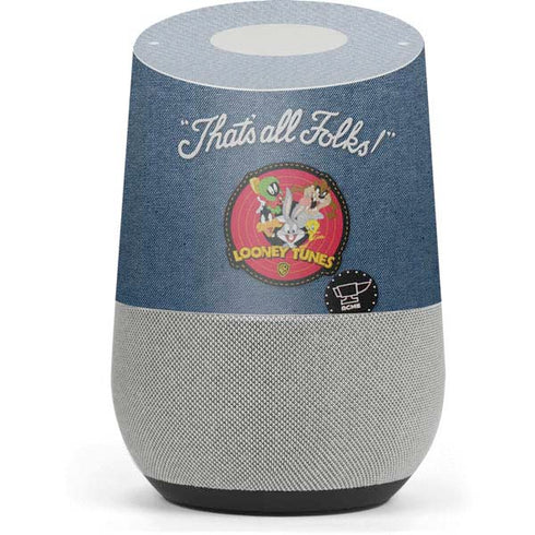 Looney Tunes Thats All Folks Patch Google Home Skin