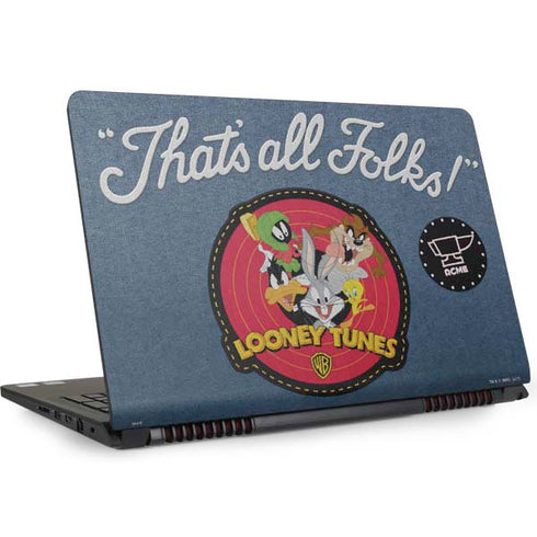 Looney Tunes Thats All Folks Patch Dell Inspiron Skin