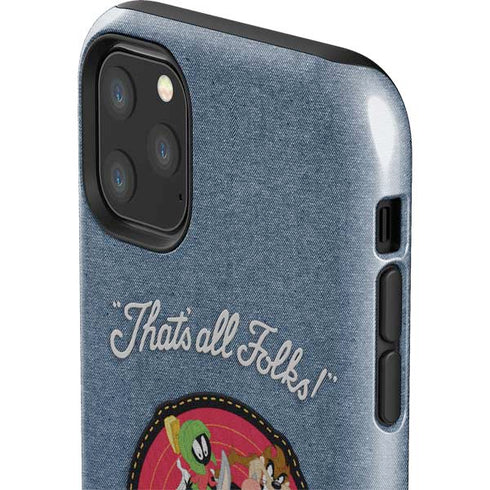 Looney Tunes Thats All Folks Patch iPhone 11 Pro Max Impact Case