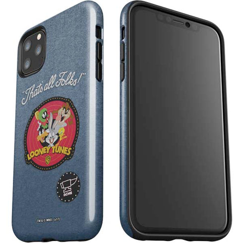 Looney Tunes Thats All Folks Patch iPhone 11 Pro Max Impact Case