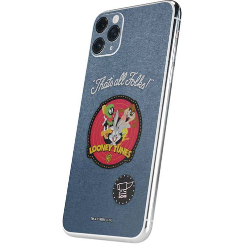 Looney Tunes Thats All Folks Patch iPhone 11 Pro Max Skin