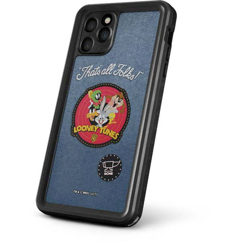 Looney Tunes Thats All Folks Patch iPhone 11 Pro Max Waterproof Case