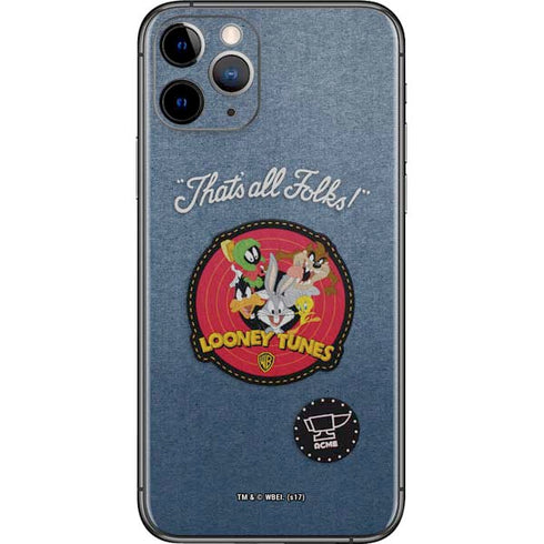 Looney Tunes Thats All Folks Patch iPhone 11 Pro Skin