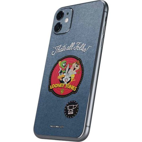 Looney Tunes Thats All Folks Patch iPhone 11 Skin