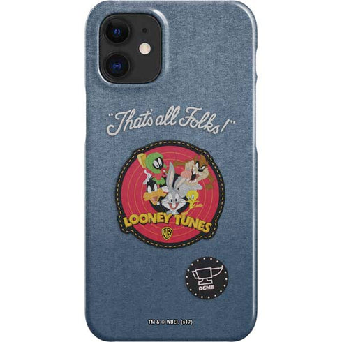 Looney Tunes Thats All Folks Patch iPhone 12 Mini Lite Case
