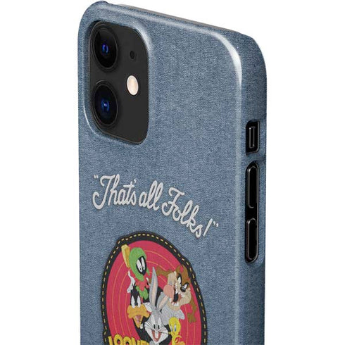Looney Tunes Thats All Folks Patch iPhone 12 Mini Lite Case