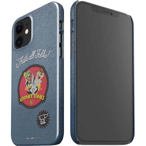 Looney Tunes Thats All Folks Patch iPhone 12 Mini Lite Case