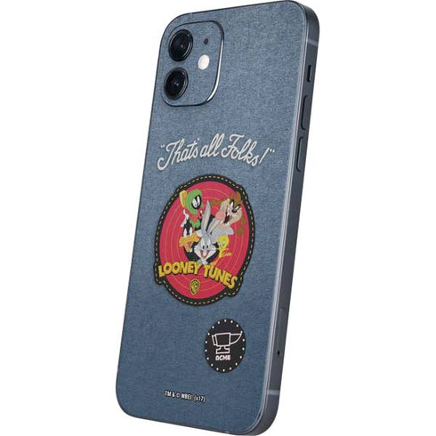 Looney Tunes Thats All Folks Patch iPhone 12 Mini Skin