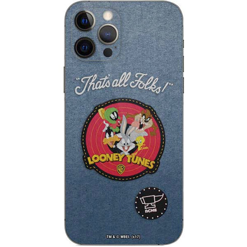 Looney Tunes Thats All Folks Patch iPhone 12 Pro Skin