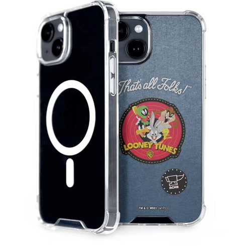 Looney Tunes Thats All Folks Patch iPhone 13 MagSafe Case
