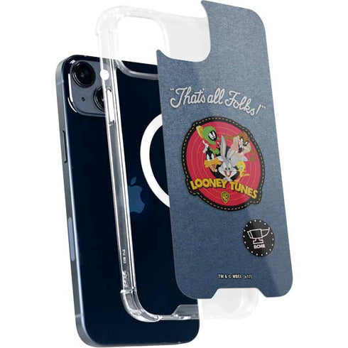 Looney Tunes Thats All Folks Patch iPhone 13 MagSafe Case