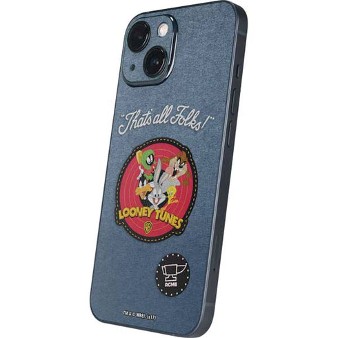 Looney Tunes Thats All Folks Patch iPhone 13 Mini Skin