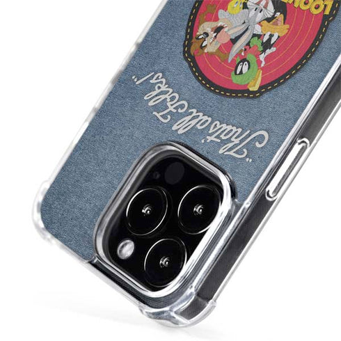 Looney Tunes Thats All Folks Patch iPhone 13 Pro MagSafe Case