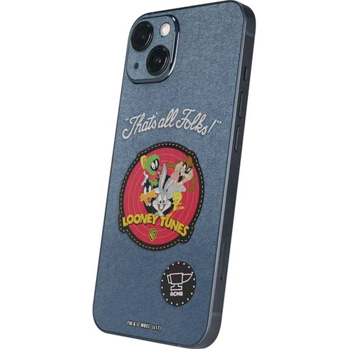 Looney Tunes Thats All Folks Patch iPhone 13 Skin