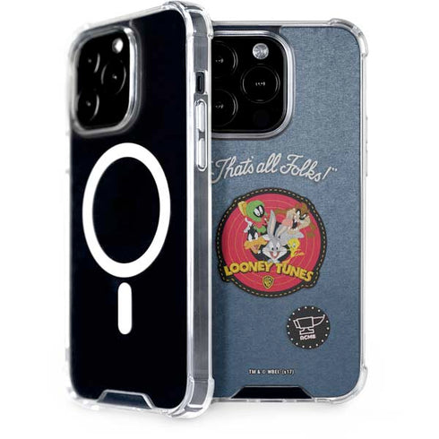 Looney Tunes Thats All Folks Patch iPhone 14 Pro MagSafe Case