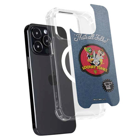 Looney Tunes Thats All Folks Patch iPhone 14 Pro MagSafe Case