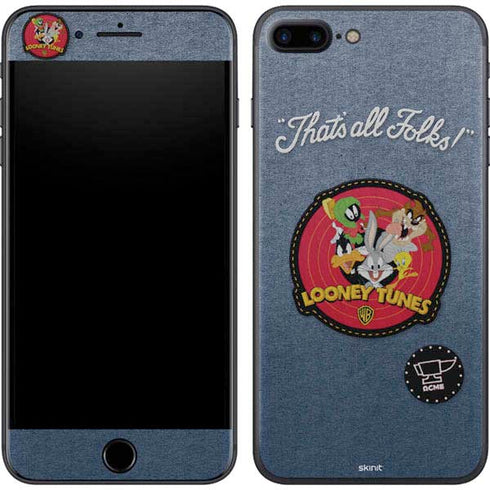 Looney Tunes Thats All Folks Patch iPhone 8 Plus Skin