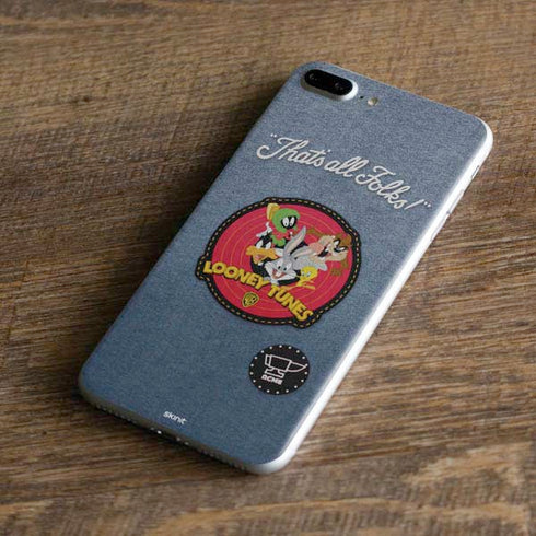 Looney Tunes Thats All Folks Patch iPhone 8 Plus Skin