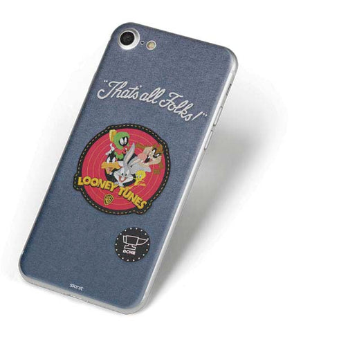Looney Tunes Thats All Folks Patch iPhone 8 Skin