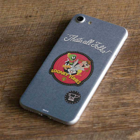 Looney Tunes Thats All Folks Patch iPhone 8 Skin