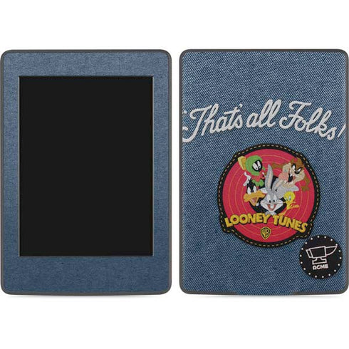 Looney Tunes Thats All Folks Patch Amazon Kindle Skin