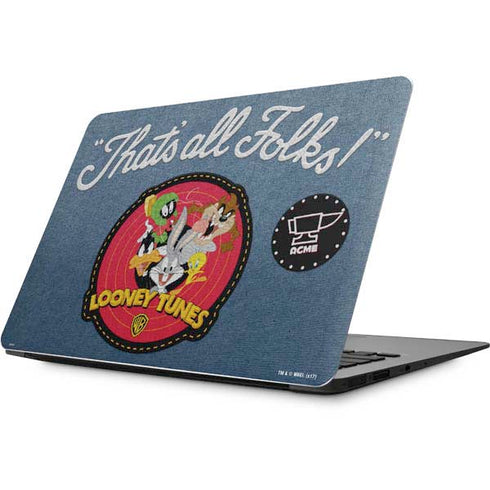 Looney Tunes Thats All Folks Patch Apple MacBook Skin