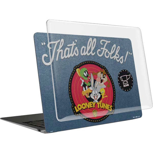 Looney Tunes Thats All Folks Patch MacBook Air 15in (2023-2025) Case plus Skin