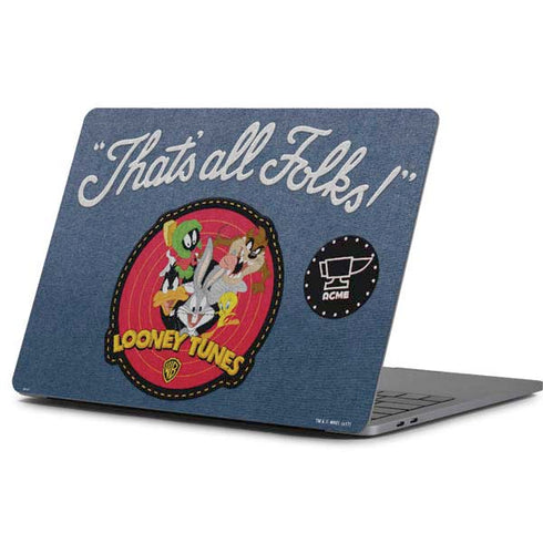 Looney Tunes Thats All Folks Patch Apple MacBook Pro 13-inch Skin