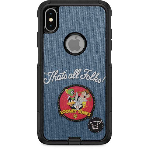 Looney Tunes Thats All Folks Patch Otterbox Commuter iPhone Skin