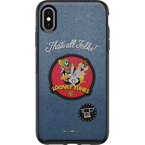 Looney Tunes Thats All Folks Patch Otterbox Symmetry iPhone Skin
