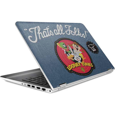 Looney Tunes Thats All Folks Patch HP Pavilion Skin