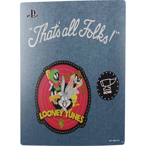 Looney Tunes Thats All Folks Patch PS5 Digital Edition Bundle Skin