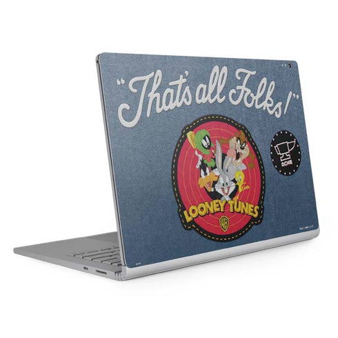 Looney Tunes Thats All Folks Patch Surface Book 2 13.5in Skin
