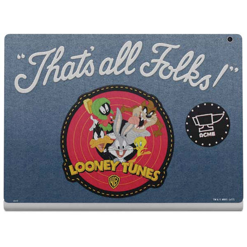 Looney Tunes Thats All Folks Patch Surface Book 2 15in Skin