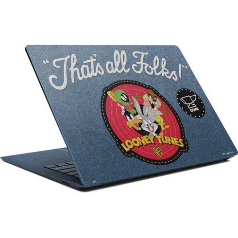 Looney Tunes Thats All Folks Patch Surface Laptop Skin