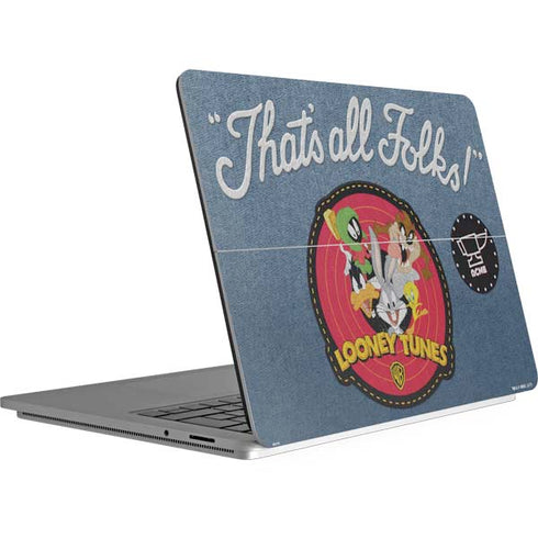 Looney Tunes Thats All Folks Patch Surface Laptop Studio Skin