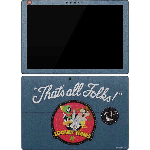Looney Tunes Thats All Folks Patch Surface Pro 7 Skin