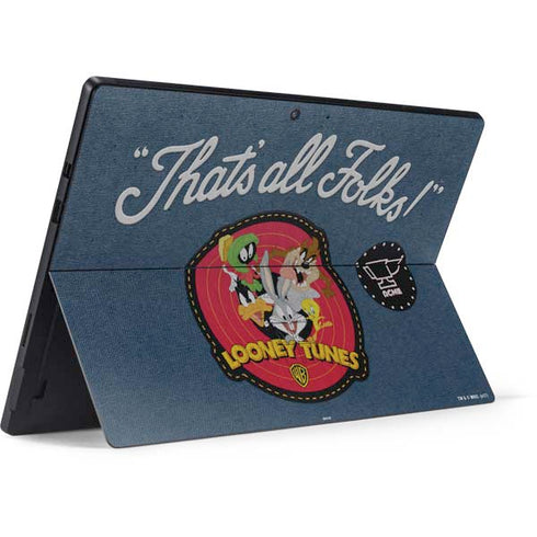 Looney Tunes Thats All Folks Patch Surface Pro 7 Skin