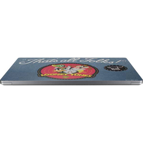 Looney Tunes Thats All Folks Patch Universal Laptop 14in (11.4 x 8.2in) Skin
