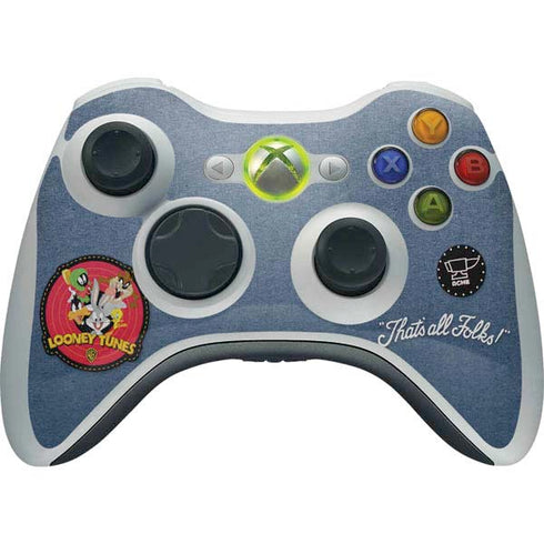 Looney Tunes Thats All Folks Patch Xbox 360 Wireless Controller Skin