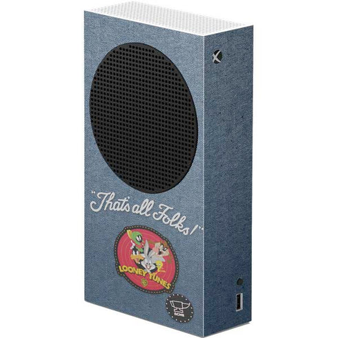 Looney Tunes Thats All Folks Patch Xbox Series S Console Skin