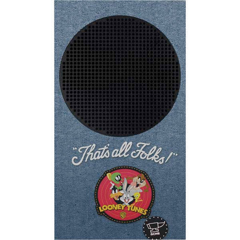 Looney Tunes Thats All Folks Patch Xbox Series S Console Skin