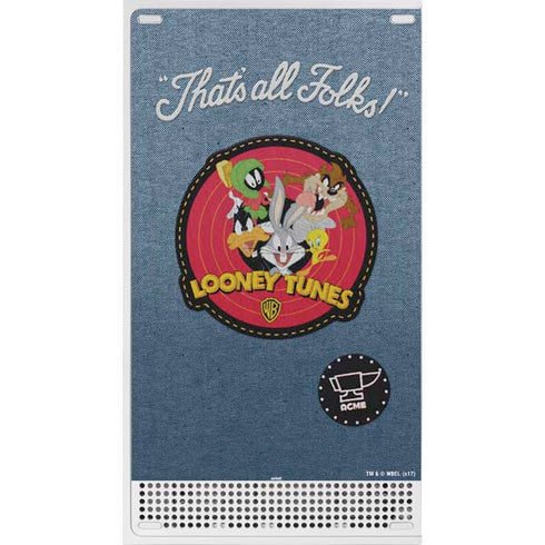 Looney Tunes Thats All Folks Patch Xbox Series S Console Skin