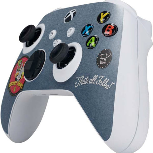 Looney Tunes Thats All Folks Patch Xbox Series S Controller Skin