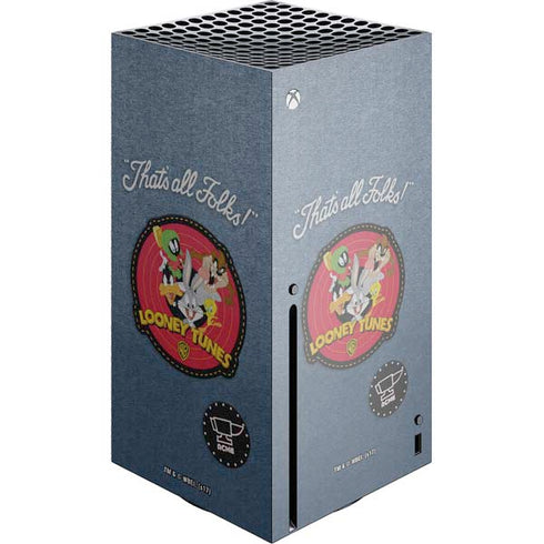 Looney Tunes Thats All Folks Patch Xbox Series X Console Skin