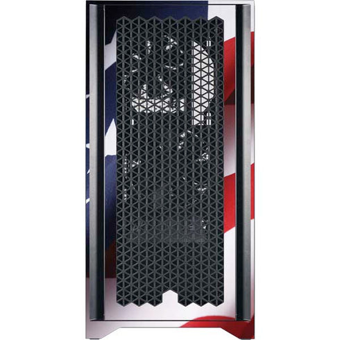 The American Flag Corsair 4000D Tempered Glass Mid-Tower ATX Case Skin