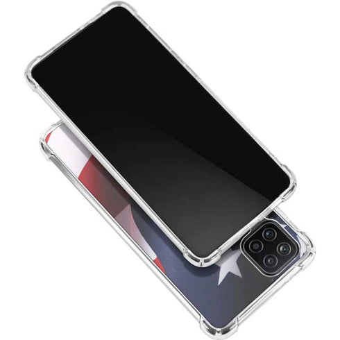 The American Flag Galaxy A12 Clear Case